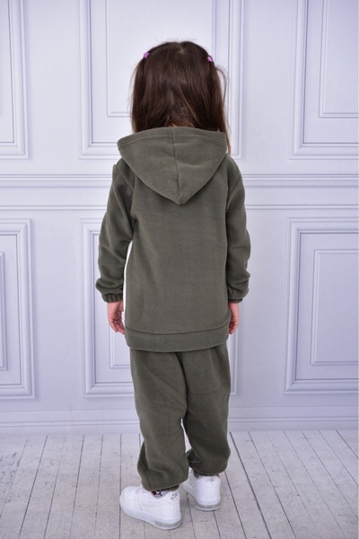 ruhaay Polar Bear Embroidery Hoodie Winter Long Sleeve Bottom Top Children's Suit