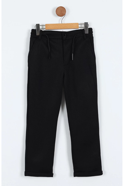 Butik Belden Bağcıklı Duble Paça Erkek Çocuk Pantolon