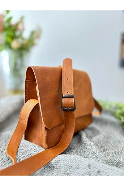 ARDEN HOBİ TASARIM Handmade 100% Leather Side Bag/Shoulder Bag/Messenger Bag