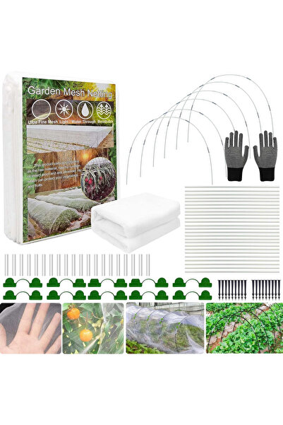 OEM Seră tunel demontabilă, realizată din rame detașabile, 3 x 10 m cu plasă ...
