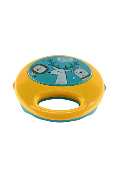 Mixbo Jucărie pentru bebeluși Mixbo, Tamburină, Plastic, 14 cm, 3 luni+, Galben