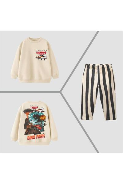 Alvadonna Cars Boy's Bottom Top Set