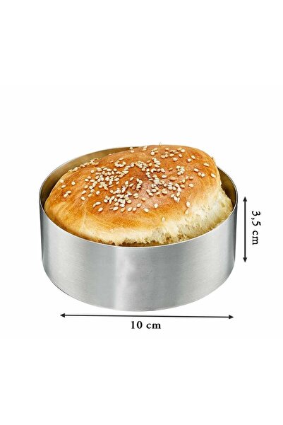 Adana Pasta Malzemeleri خبز برجر دائري 10 سم ارتفاع:3