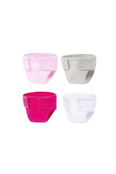Bayer Set 4 Scutece pentru Papusi, Diapers Deluxe, 13,5 x 0,5 x 16 cm