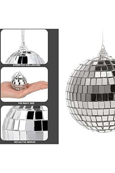 Adana Pasta Malzemeleri ORC-AY24/6006 كرة ديسكو مرآة 6 سم قطعة