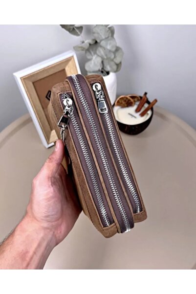 Fil Deri Genuine Leather Multi-Compartment Zippered Men's Handbag 2103