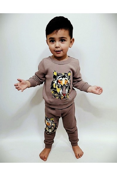 Burç Boy's Seasonal Printed Combed Cotton Children's Set