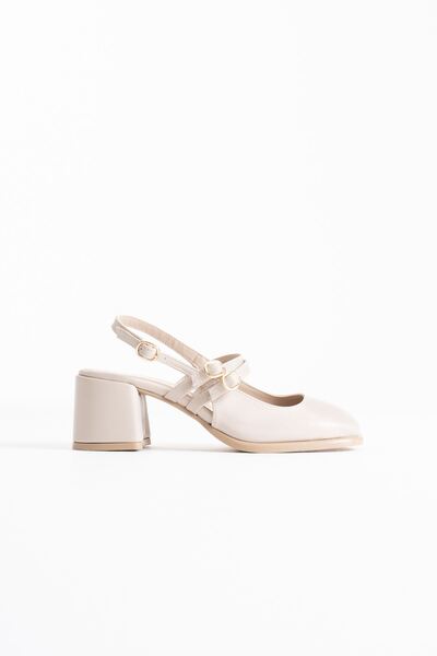 EMOYRA Faye Beige Skin Women's Heeled Shoes