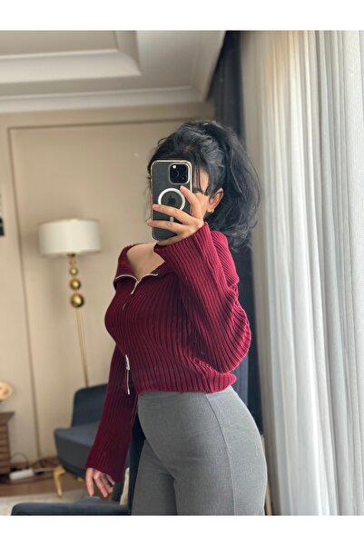 NEWCO Double Zipper Knitwear Sweater