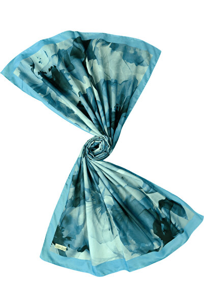 mim eşarp Şal din bumbac moale cu model de flori Ecenur 75x190 cm – Potrivit pentru utilizare în patru anotimpuri