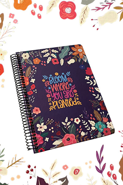 TREND16 دفتر ملاحظات بلوم بغطاء صلب حلزوني 17X24 مربع 96YP