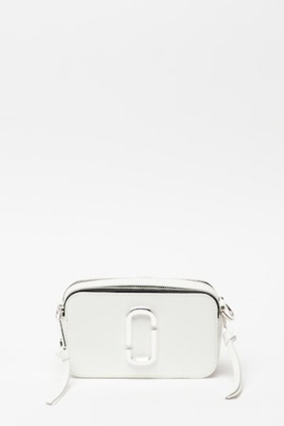 Marc Jacobs Geantă crossbody din piele albă optică Snapshot