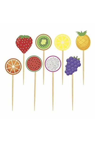 Adana Pasta Malzemeleri كويدان كوكتيل مقطوعة بشكل خاص بموضوع الفواكه 8 قطع