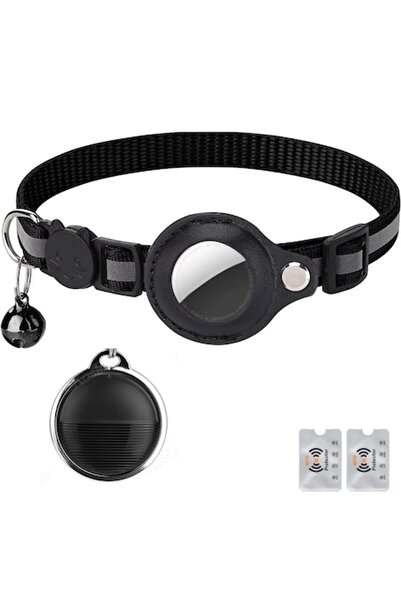 UnderShop Zgarda cu Air Tag, Tracker Globala Apple Find My pentru Pisici si C...