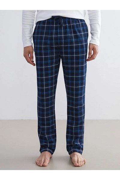LC Waikiki Standard Pattern Plaid Men's Pajama Bottom (W5)