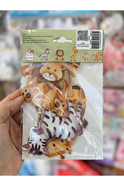 Adana Pasta Malzemeleri KÜRDAN MFM PASTA ÜSTÜ FİGÜR SAFARİ 6 ADET