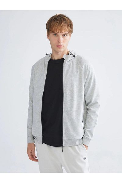 LC Waikiki Xside Active Hooded Long Sleeve Men's Zip Sweatshirt (W5)