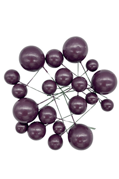 Adana Pasta Malzemeleri زينة كعكة بالتوت على شكل كرة 20 قطعة