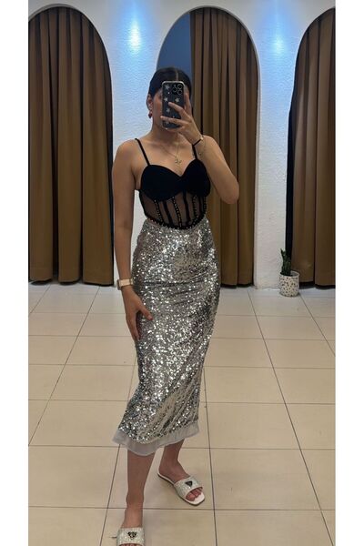 SUNAYBUTİK SİYAH CROP BİSTÜYER