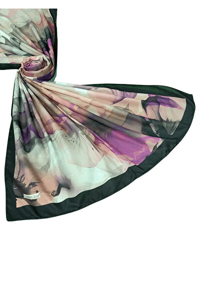 mim eşarp Şal din bumbac moale cu model de flori Ecenur 75x190 cm – Potrivit pentru utilizare în patru anotimpuri