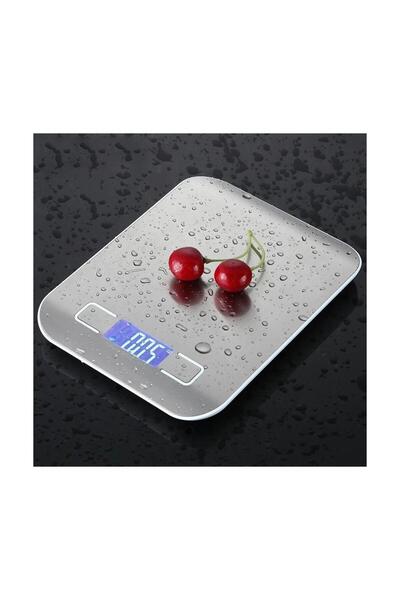 Adana Pasta Malzemeleri LTS-TRZ129 ميزان مطبخ إينوكس فاخر بحد أقصى 5 كجم