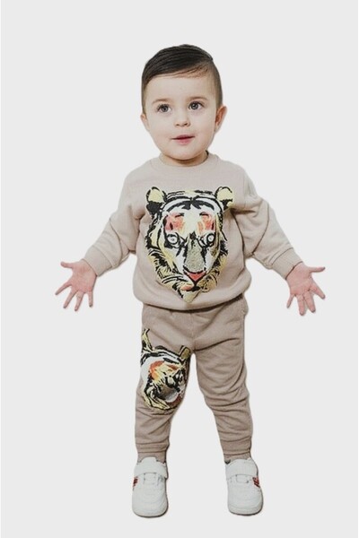 Burç Boy's Seasonal Printed Combed Cotton Children's Set