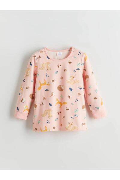 LC Waikiki Lcw Crew Neck Girls Pajamas Set (W5)
