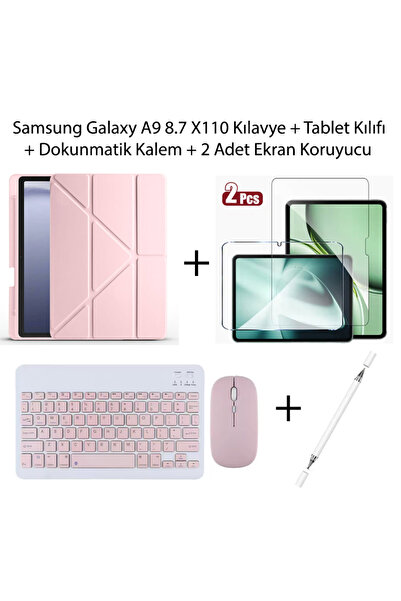 Yesnıce Samsung Galaxy A9 8.7 x110 Uyumlu Standlı Kılıf Ve Dokunmatik Kalem V...