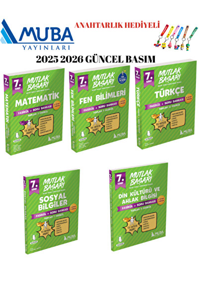 Muba Yayınları MUBA YAYINLARI 7.SINIF FASİKÜL SET 5 LI 2025 2026 YENİ ÜRÜN