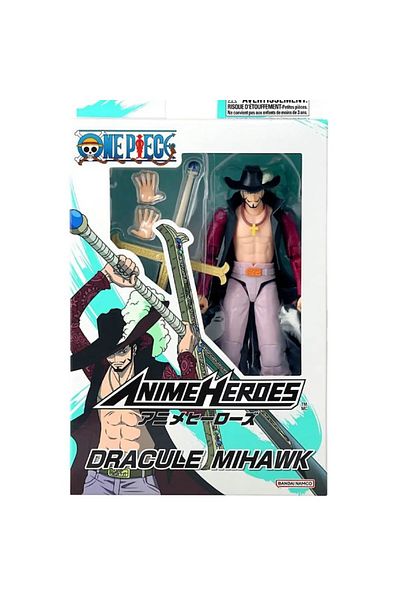 Bandai Namco Bandai Anime Heroes One Piece Dracule Mihawk Figurine 17cm
