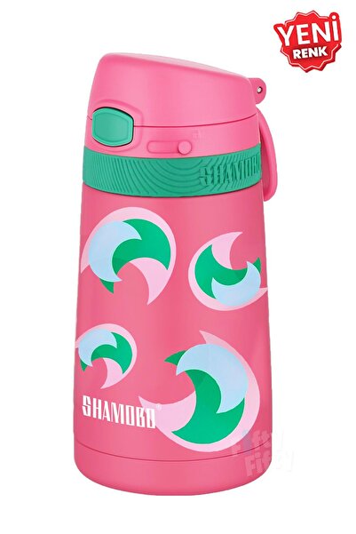Shamobo Çocuk 350 Ml Pipetli Paslanmaz Çelik Termos Bpa İçermez 9 Renk
