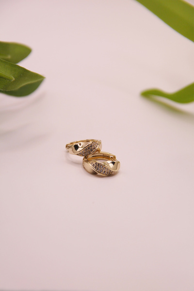 assa accessories Xupi̇ng 316L Steel Gold Plated Earrings Stainless – Tarnish and Water Resistant