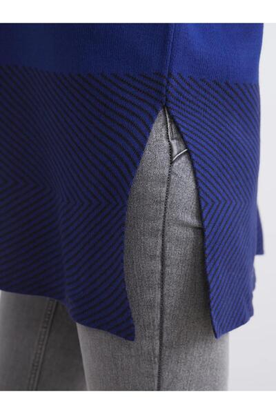 LC Waikiki Γυναικείο πλεκτό τονίκ LCWAIKIKI με μοτίβο λαιμού σκάφους (W5)