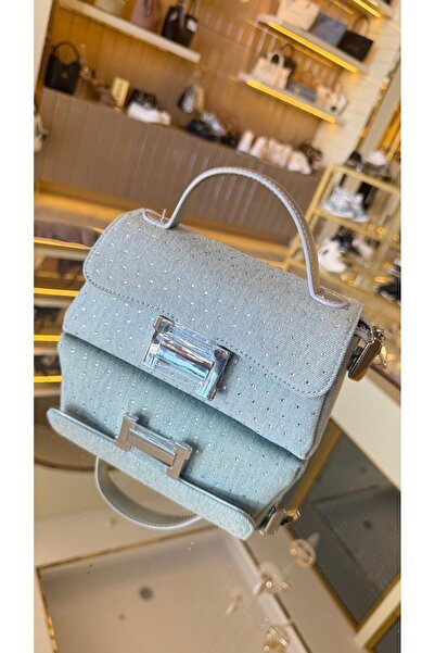 KRISTE BELL İthal Mini Jean Taşlı H Kapak Kadın Çanta