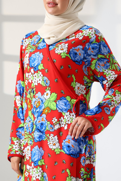 ÖNE BUTİK WOMEN'S SIDE TIE VISKOSE Prayer Dress LIKAPA