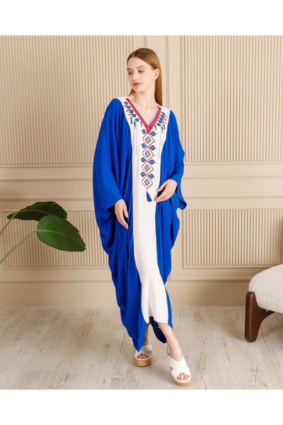 EL jadida Women's Plus Size Embroidered Dress