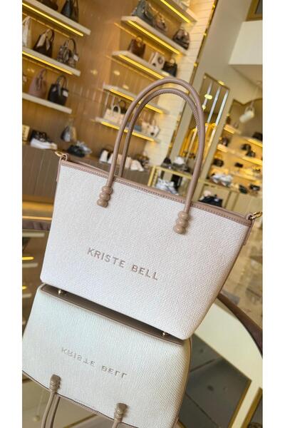 KRISTE BELL İthal Büyük Boy Fermuarlı Uzun Askılı Kadife Dokulu Kadın Çanta