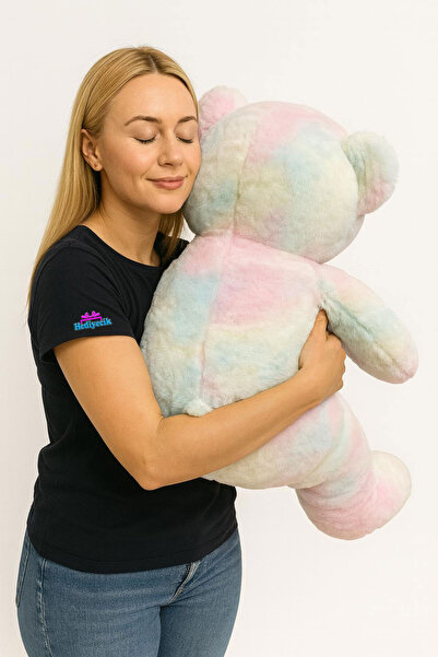 hediyecik Sevimli Peluş Rainbow Ayıcık 60 Cm