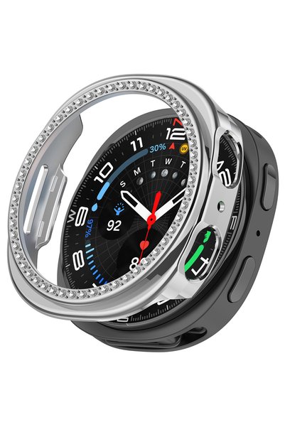 redmud teknoloji Samsung Galaxy Watch 8 40 mm Uyumlu Kristal Taşlı Zarif Kasa...