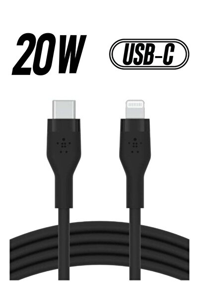 Belkin BoostCharge Pro Flex Silicone USB C To Lightning Cable, MFI Certified iPhone Cable 20W Fast Charging