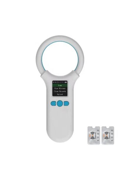 UnderShop Scanner Microcipuri Animale, Identificare RFID, FDX-B & EMID, Alb, 134.2kHz/125kHz, 2 Protectii Rfid