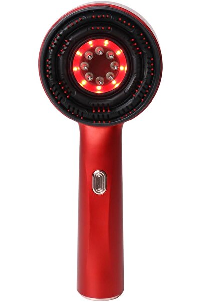 TERRION فرشاة فروة الرأس الكهربائية للعناية بفروة الرأس والعناية بالشعر ومصل فروة الرأس ومصباح LED أحمر مقاوم للماء لاسلكي