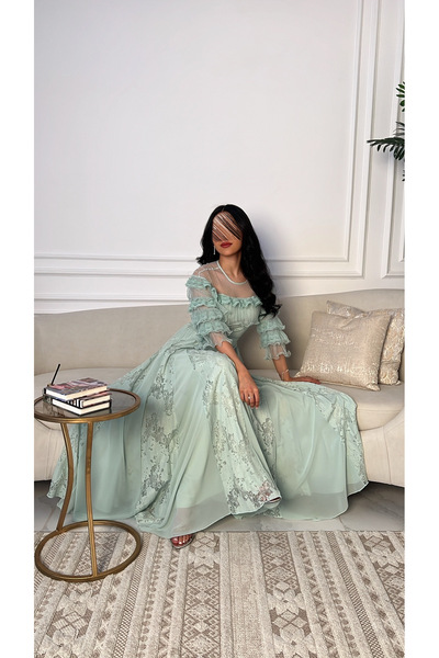 SELSAL Long dress with ruffles