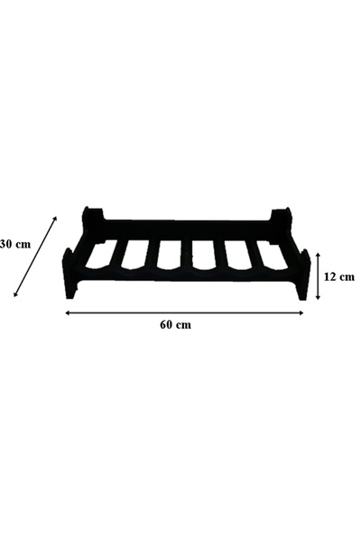 SGTT Brown plastic holder for storing 6 wine bottles, 60x30x12cm