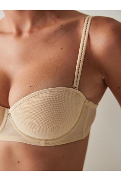Ersa Nude Colored Padded Pop Up Bra