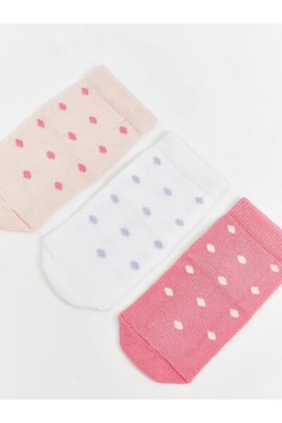 LC Waikiki Lcw Polka Dot Girl's Socks 3-Piece (W5)