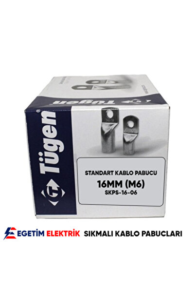 16\'lık M6 Standart Skp Sıkmalı Kablo Pabucu ( 10 Adet )