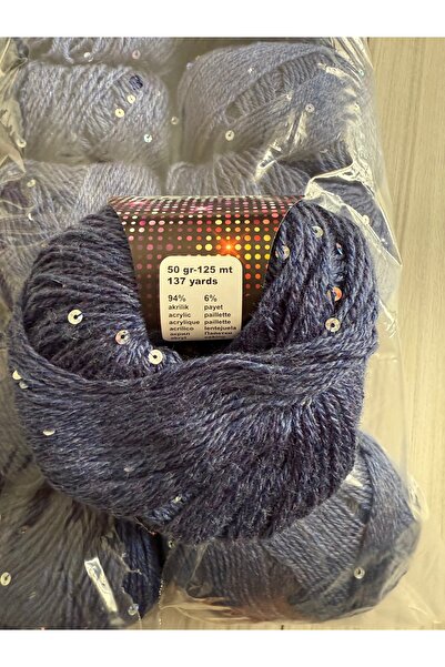 SÜSLÜTASARIM Himalaya pullu örgü ipi(500 gram)lacivert