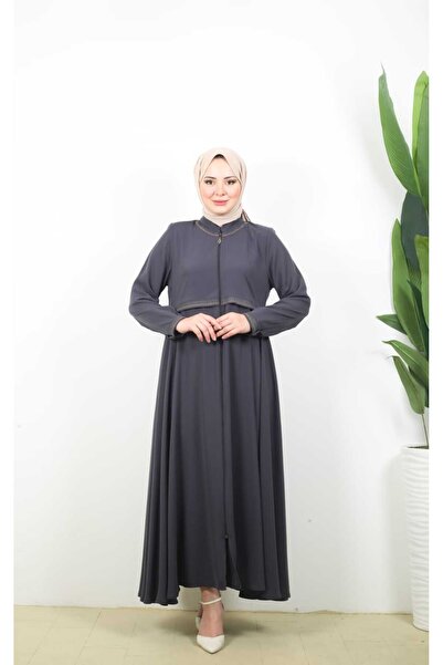 KMKkombin موديل ميفلانا نسائي منقوش مقاس كبير TESETTÜR FERACE