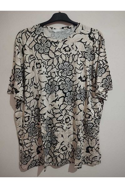 anne moda ankara Very Large Size, Super Quality Viscose, Summer, Short Sleeve, Buluz